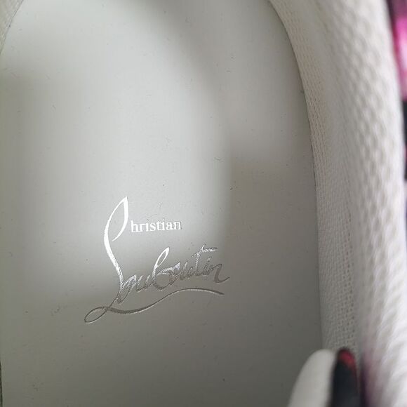 Christian Louboutin Louis Junior Orlato Floral-Print Sneakers in Multicolor - Picture 6 of 11